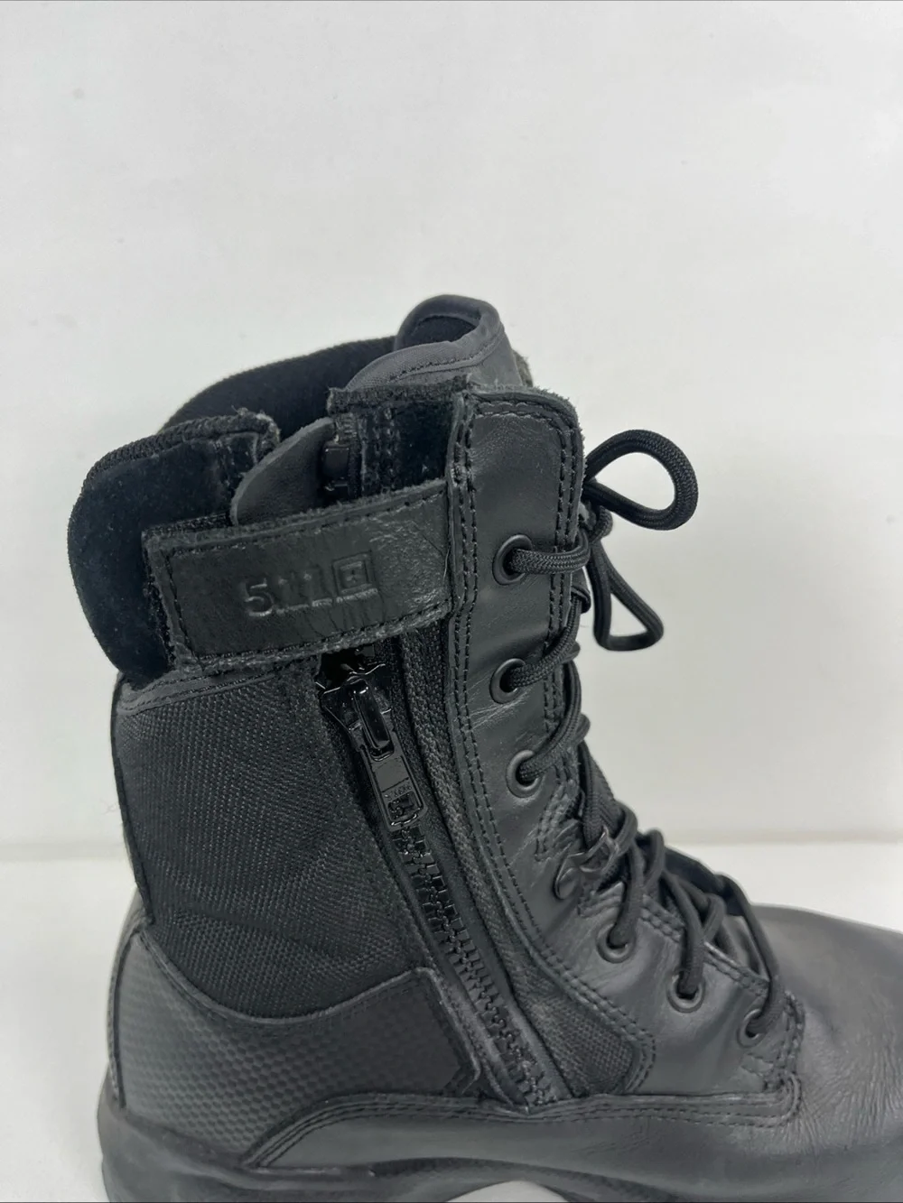 5.11 Tactical Mens ATAC 8” Side Zip Boots Black Combat Lace Up Men’s 11